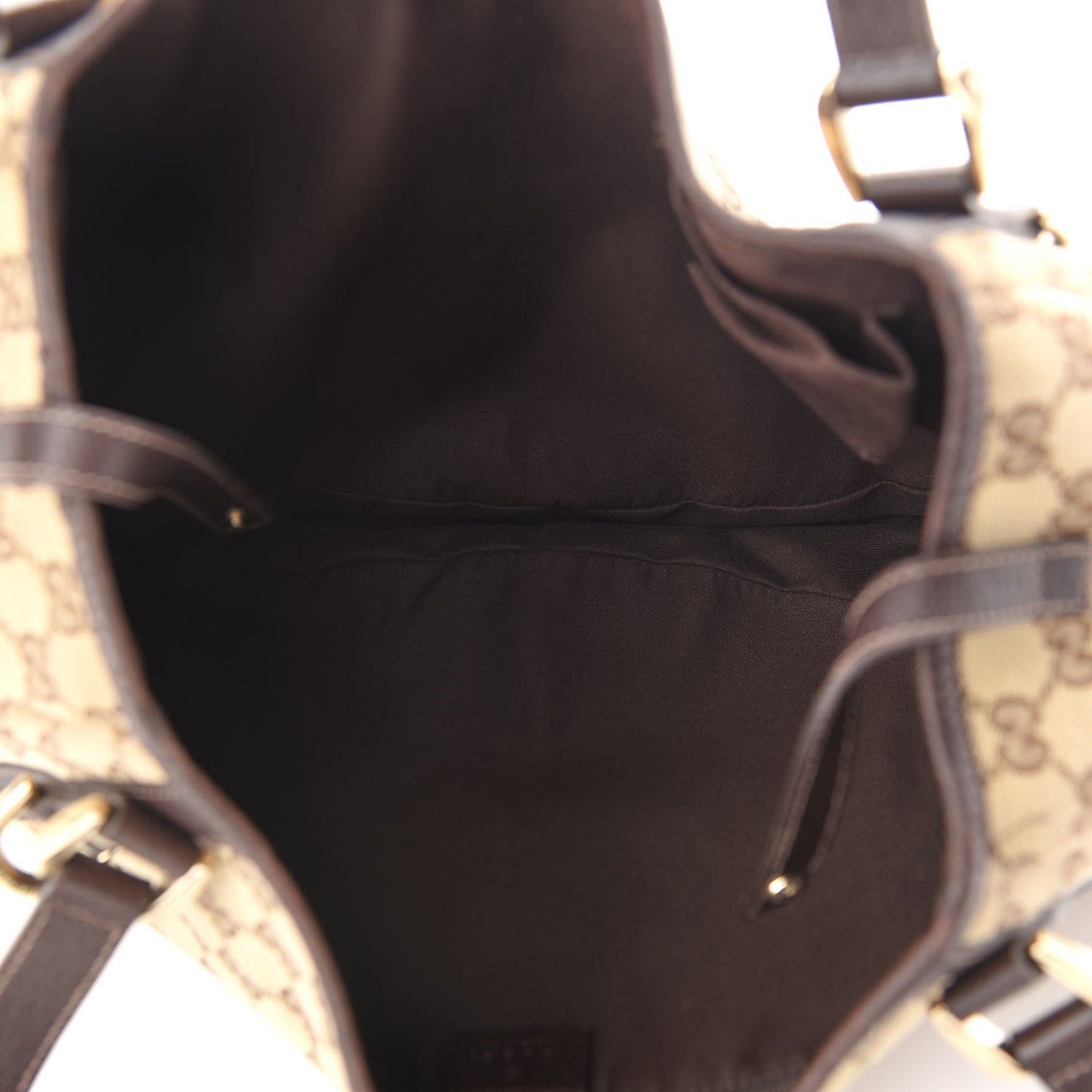Monogram Medium Abbey Shoulder Bag Dark Brown
