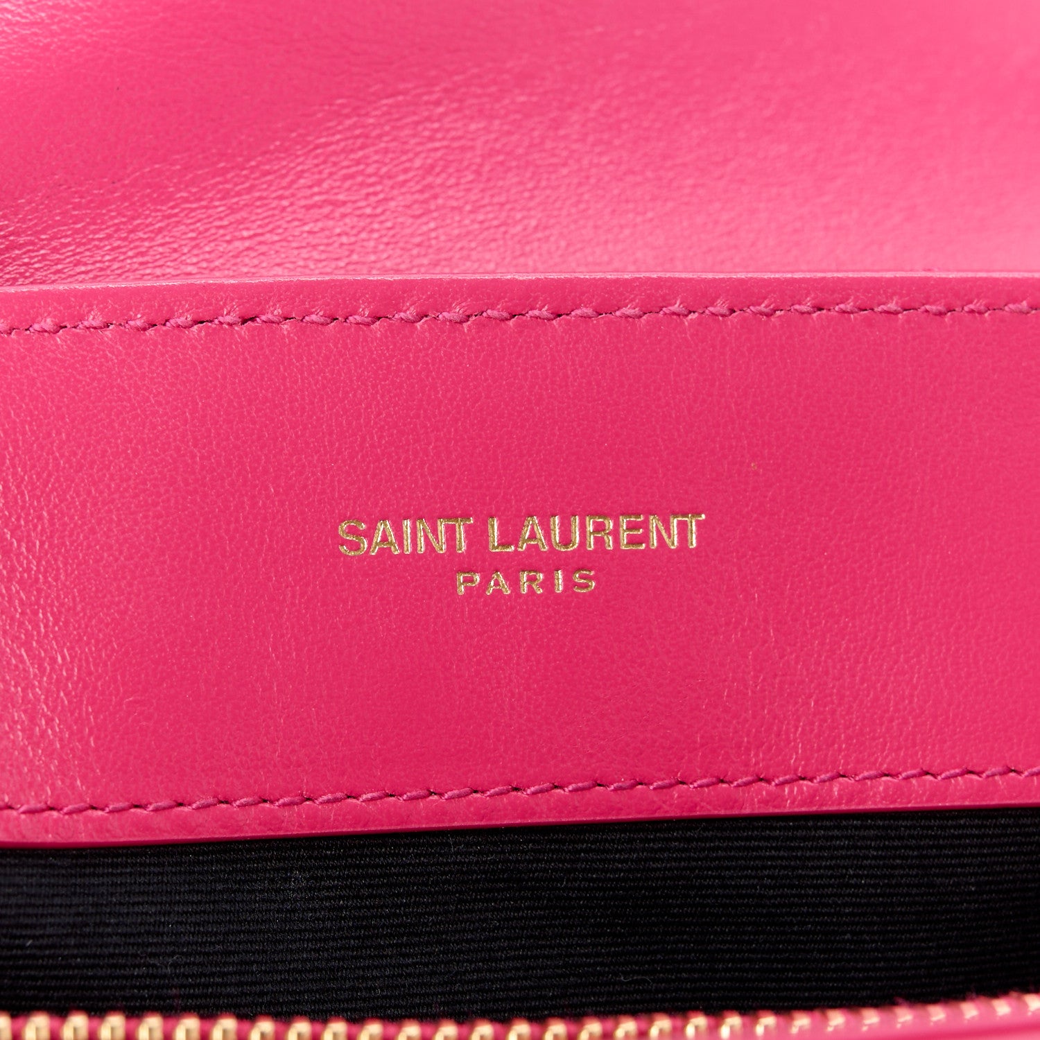 Saint Laurent SAINT LAURENT Calfskin Y Quilted Monogram Small Loulou Chain Satchel Fresh Fuchsia 6 of 11