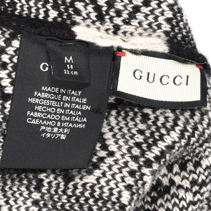 Gucci Wool Appside Beanie L Black Ivory 4 of 4
