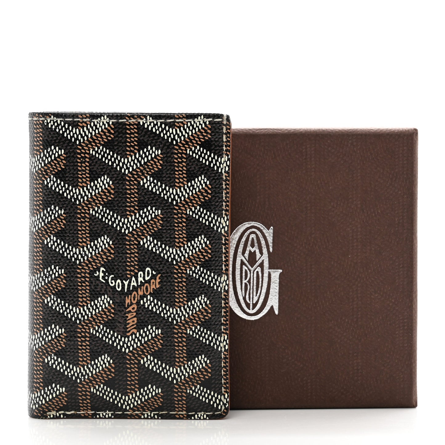 Goyardine Saint Pierre Card Holder Black