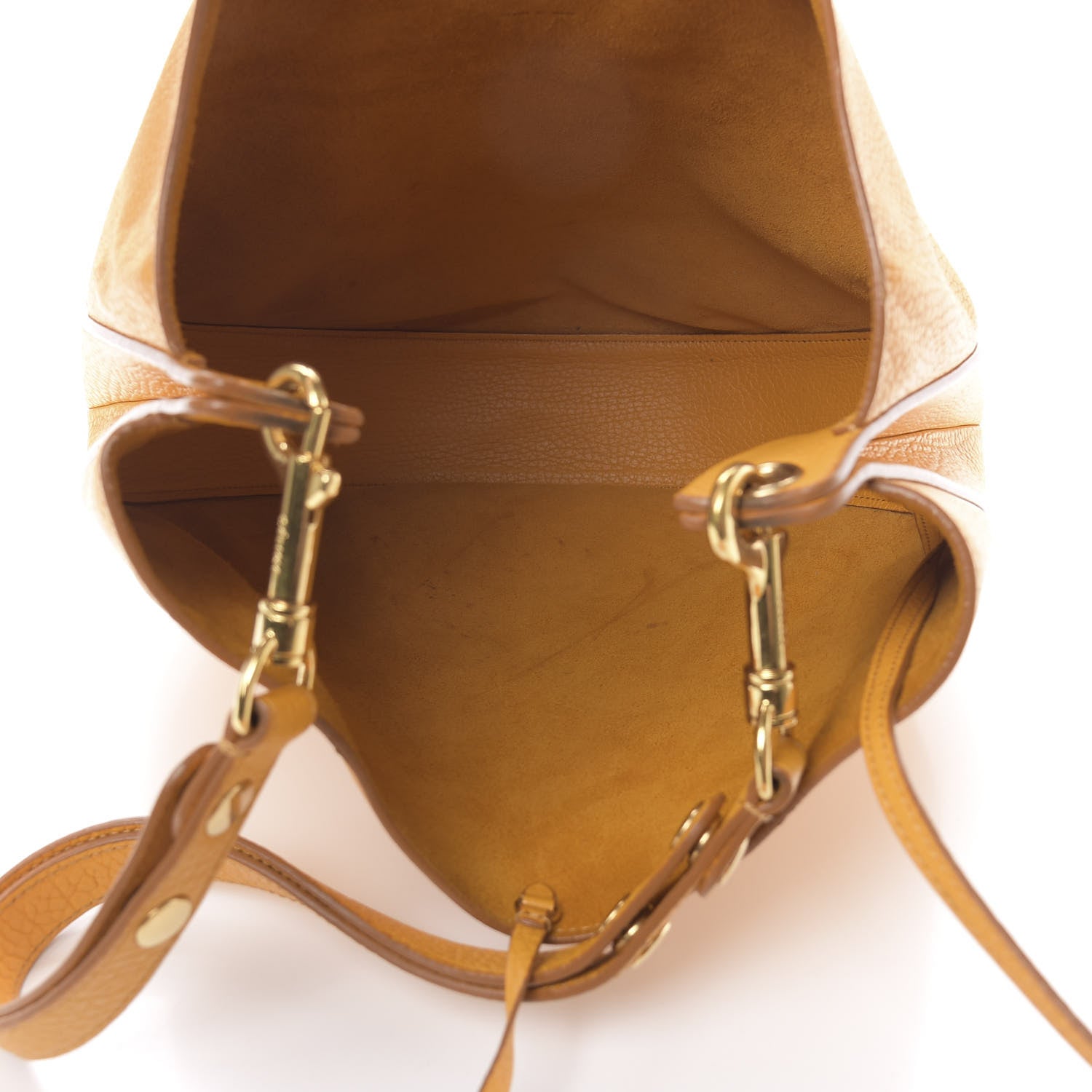 Celine Crisped Calfskin Medium Hobo Bag Saffron 6 of 16