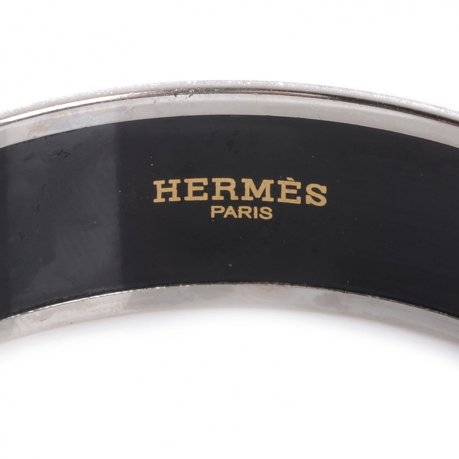 Hermes Enamel Printed Ex Libris Wide Bracelet 70 3 of 5