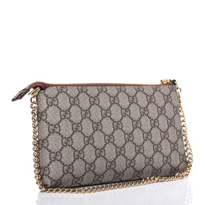 Gucci GG Supreme Monogram Wrist Wallet Brown 3 of 13