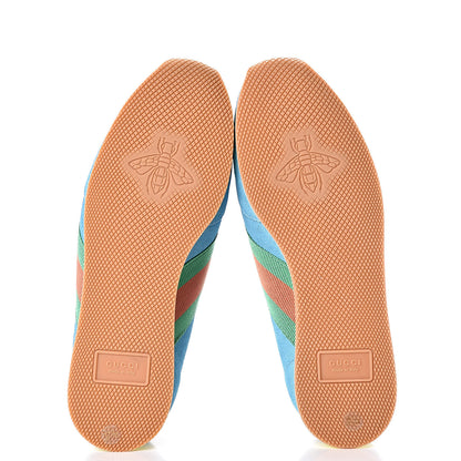 Gucci Suede Web Womens Rocket Sneakers 37.5 Bright Splash Thunder 5 of 9