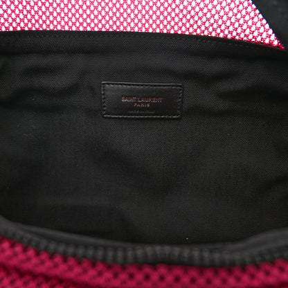 Saint Laurent Nylon Mesh SLP Belt Bag Fuchsia 6 of 9
