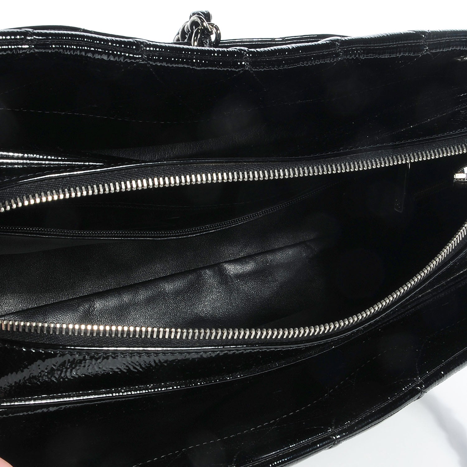 Chanel Patent Quilted Tote Black 5 of 7