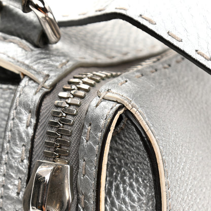 Fendi Cuoio Romano Lux Selleria Lei Boston Tote Argento 16 of 18