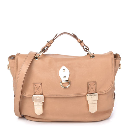 Mulberry Soft Grain Calfskin Tillie Satchel Oak 1 of 9