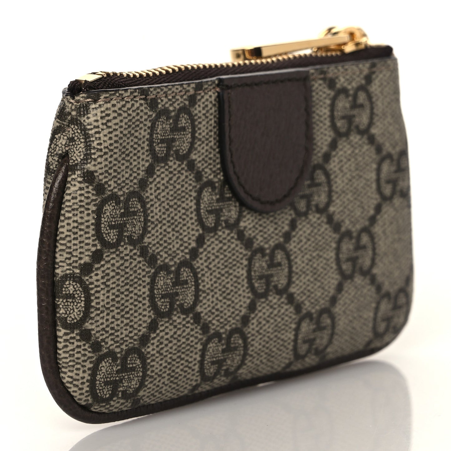 GG Supreme Monogram Web Ophidia Key Case Beige New Acero