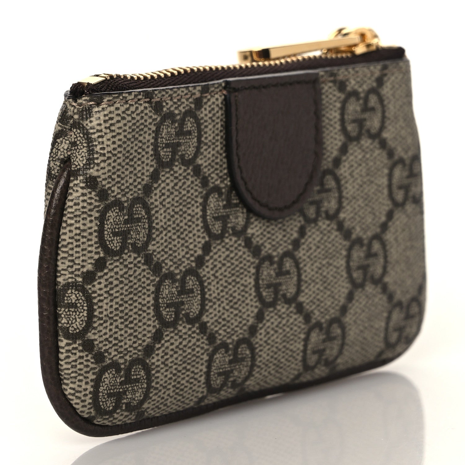 Gucci GG Supreme Monogram Web Ophidia Key Case Beige New Acero 3 of 8