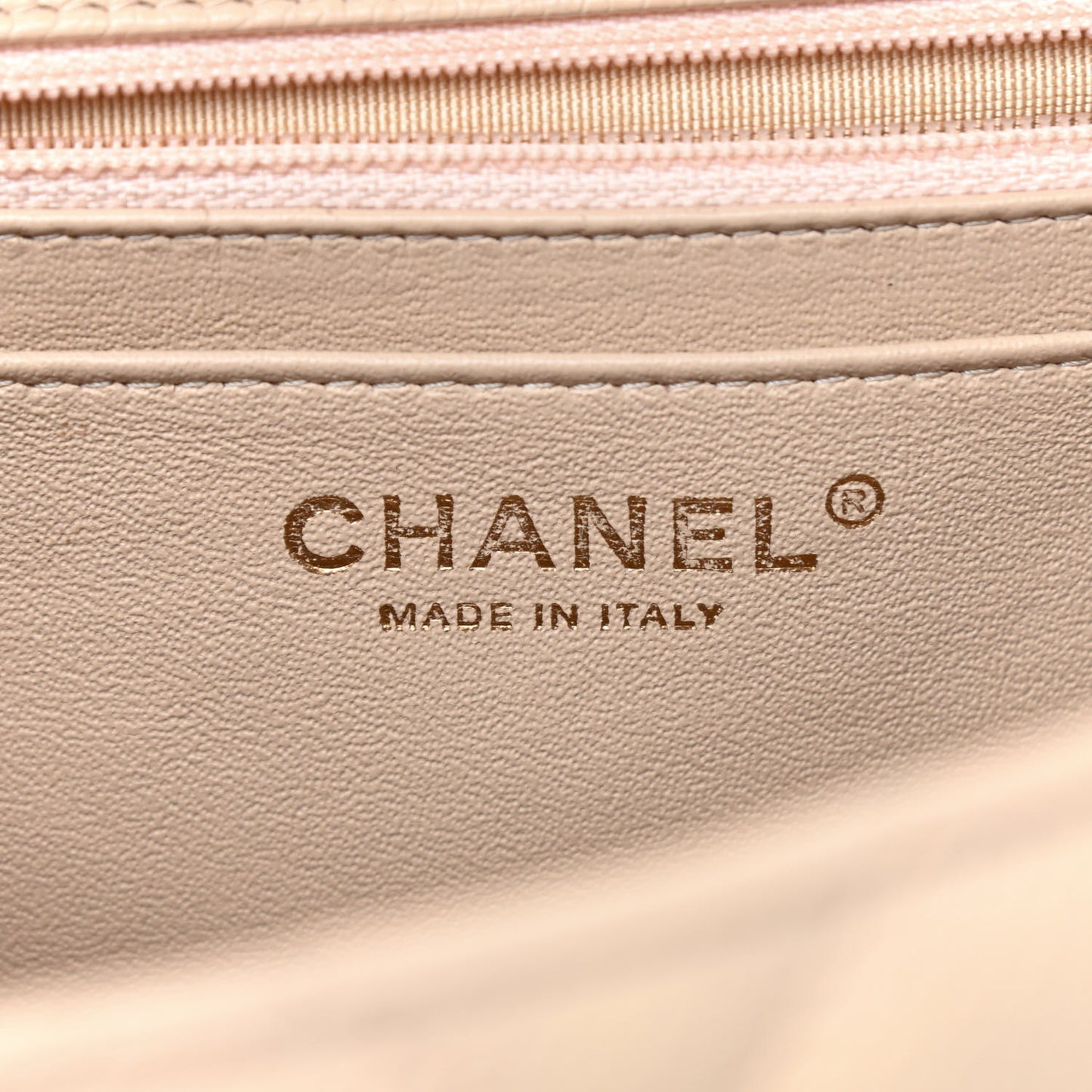 Caviar Quilted Jumbo Single Flap Beige