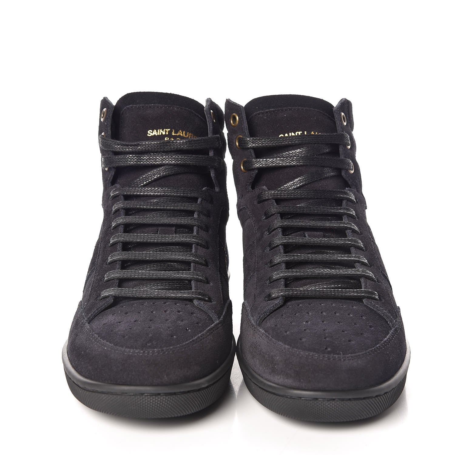 Saint Laurent Suede Mens Court Classic SL/10H High Top Sneakers 39 Midnight Blue 2 of 9