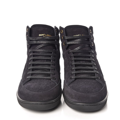 Saint Laurent Suede Mens Court Classic SL/10H High Top Sneakers 39 Midnight Blue 2 of 9