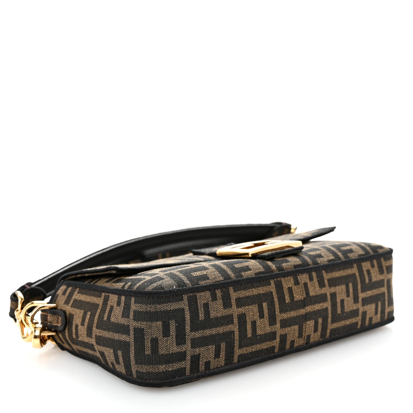 Fabric Jacquard FF 1974 Medium Baguette Tobacco Moro Black