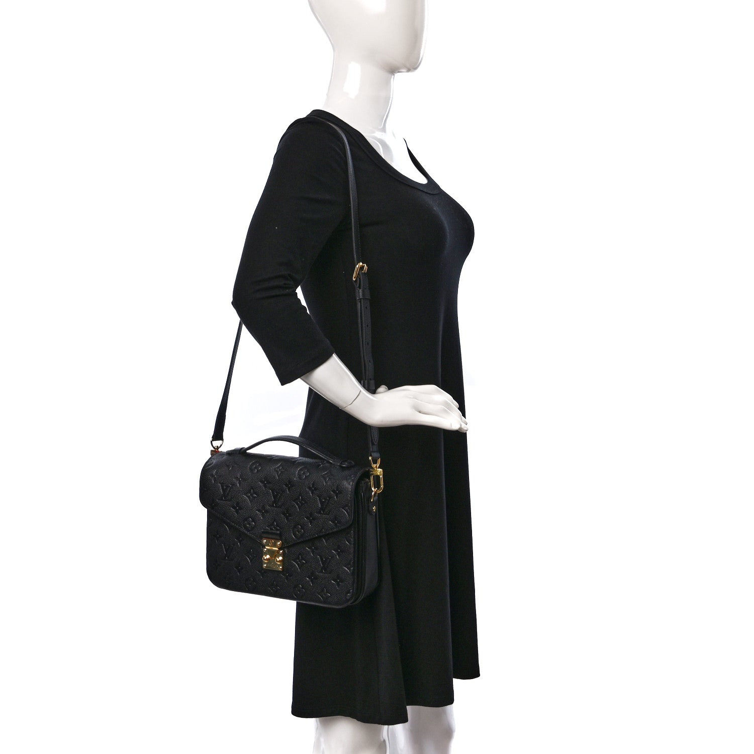 Louis Vuitton Empreinte Pochette Metis Black 2 of 14