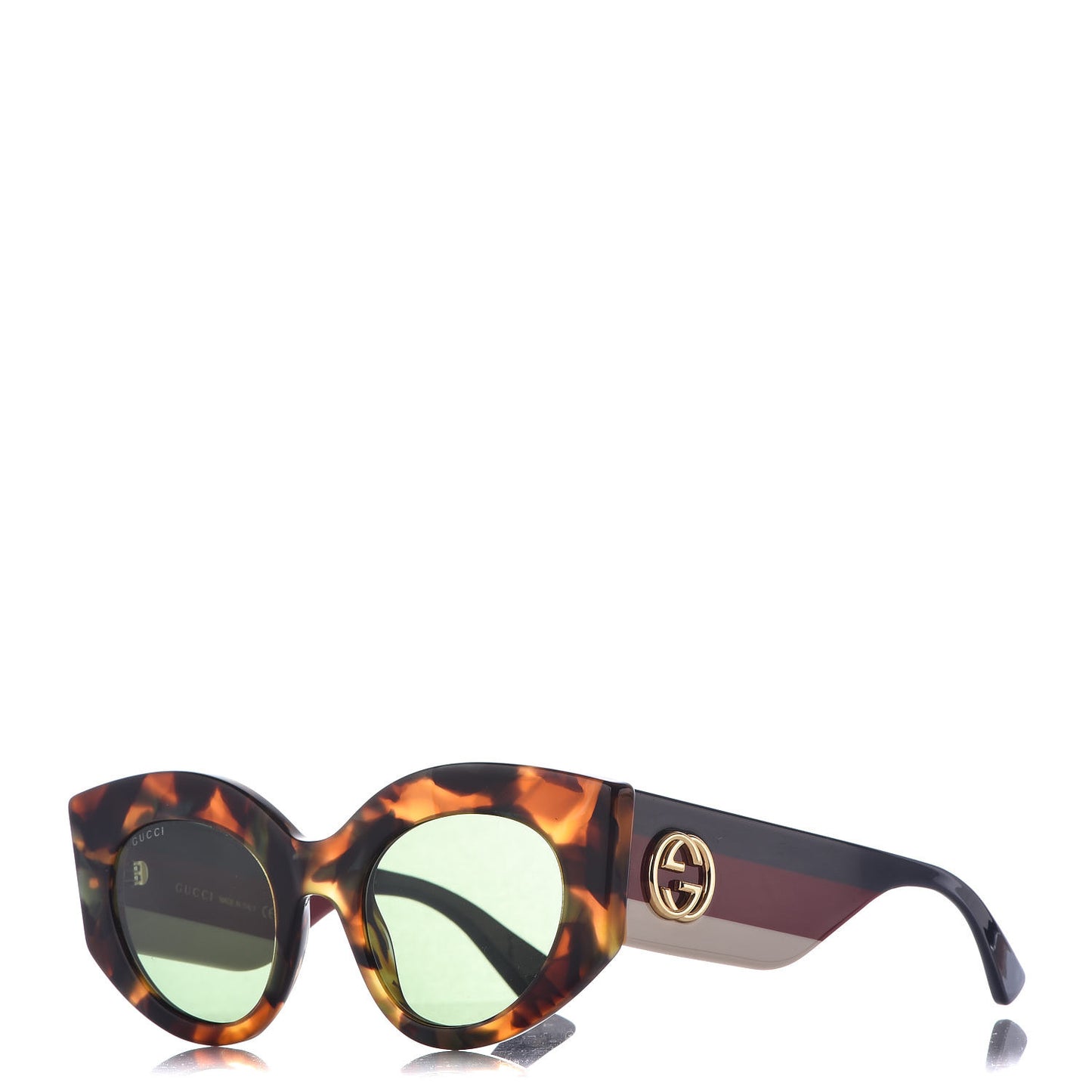 Acetate Oversized Rectangle Frame Web Sunglasses GG 0275/S Tortoise