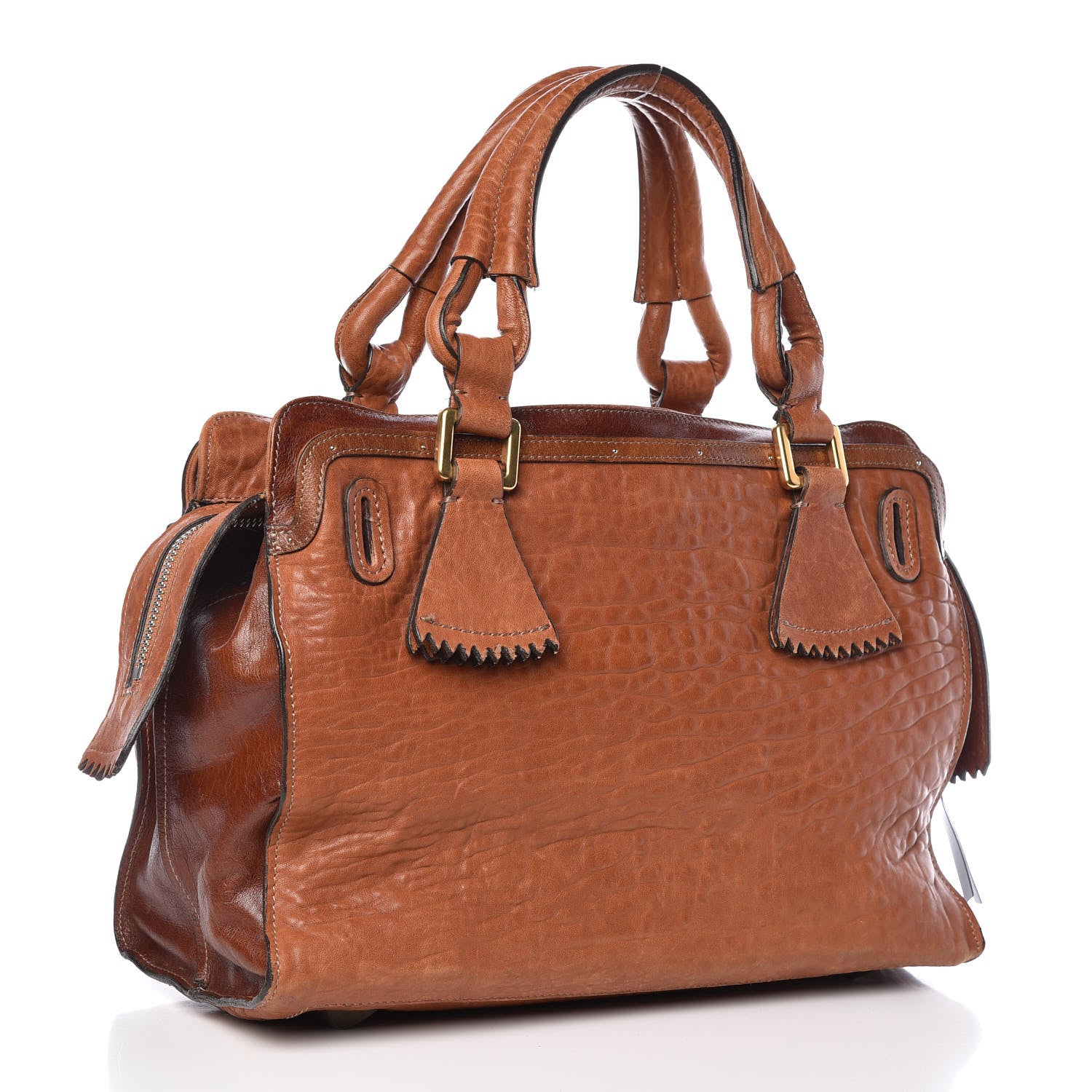 Chloe Goatskin Elvire Tote Brown 3 of 15