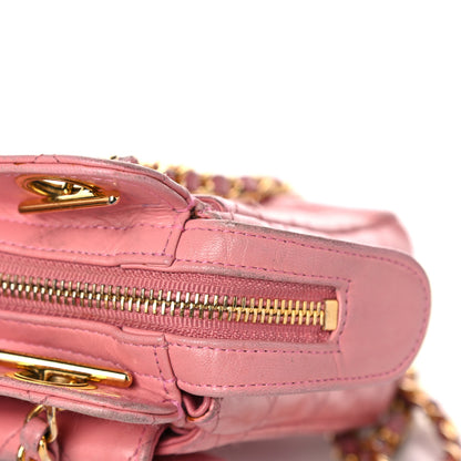 Chanel Lambskin Quilted Pocket Flap Shoulder Bag Pink 28 of 43
