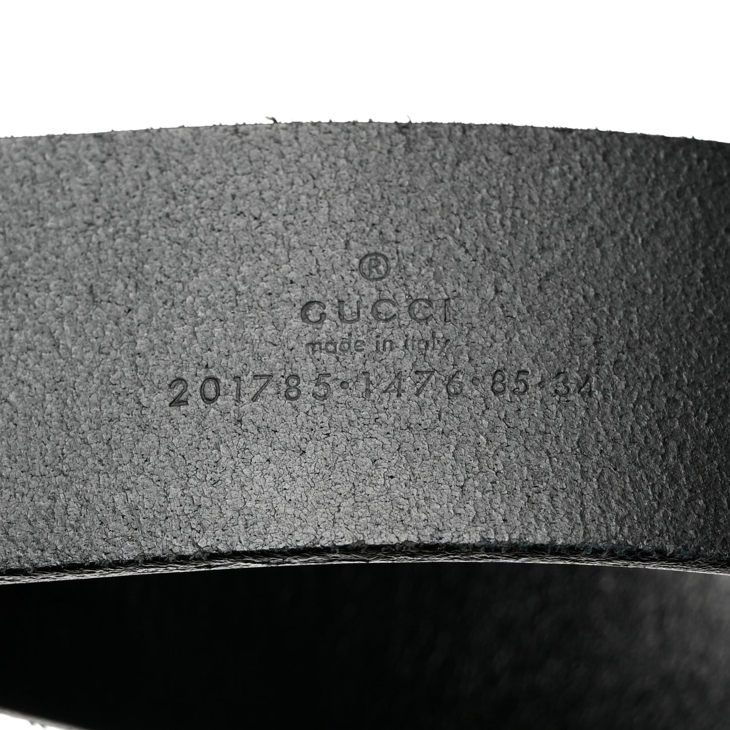 Calfskin Horsehead G Belt 85 34 Black