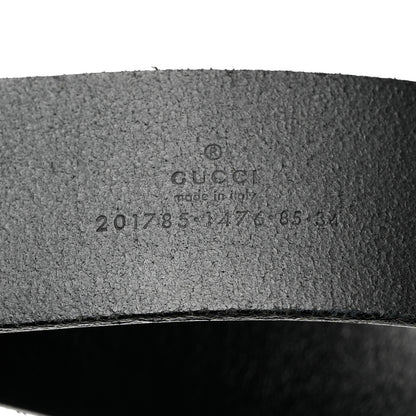 Gucci Calfskin Horsehead G Belt 85 34 Black 5 of 6