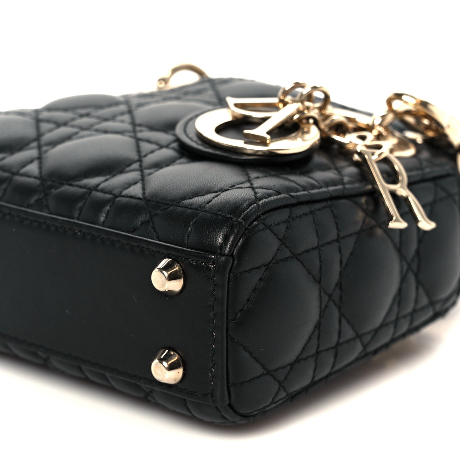 Christian Dior Lambskin Cannage Micro Lady Dior Black 10 of 10