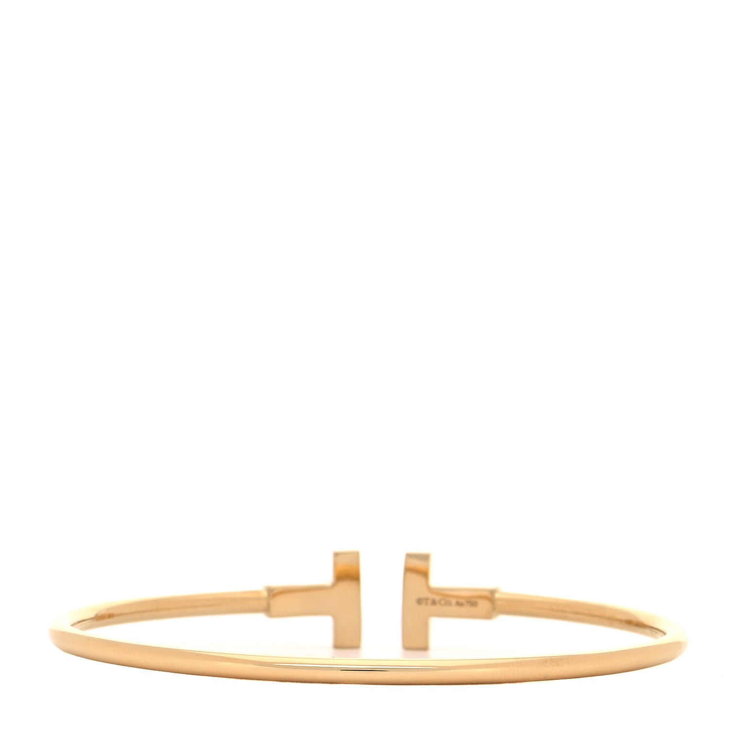 Tiffany 18K Yellow Gold T Wire Bracelet 3 of 5
