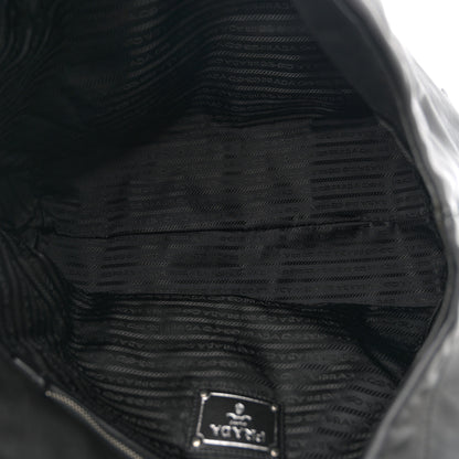 Prada Soft Calf Chain Tote Black 5 of 10