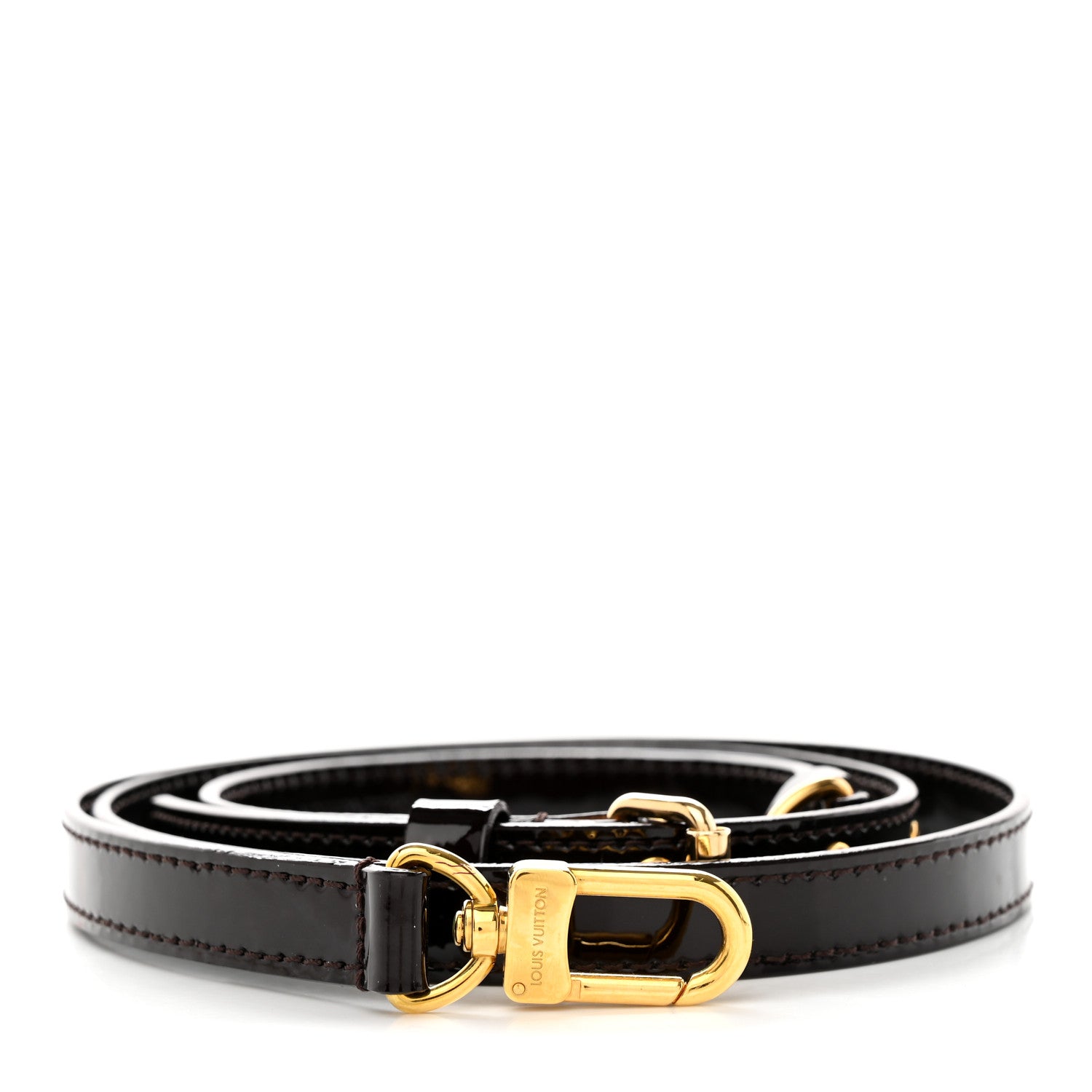 Louis Vuitton Patent 16mm Adjustable Shoulder Strap Amarante 1 of 4