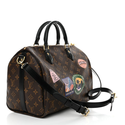 Louis Vuitton Monogram My World Tour Speedy Bandouliere 30 Black 3 of 10