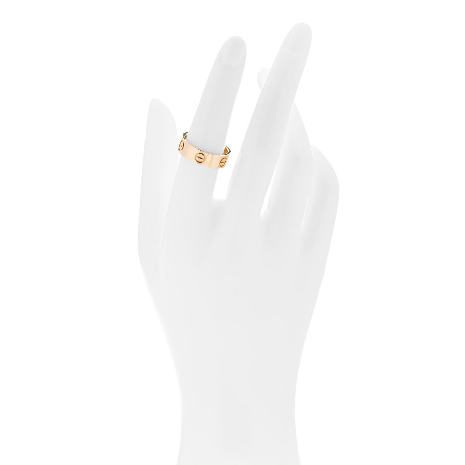 Cartier 18K Yellow Gold 5.5mm LOVE Ring 53 6.5 2 of 4