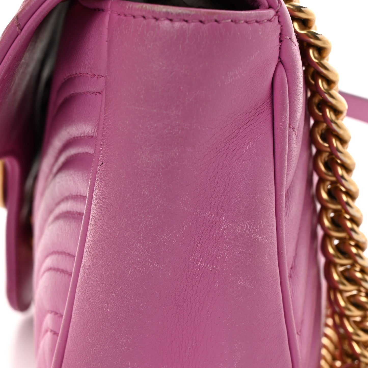 Calfskin Matelasse Small GG Marmont Shoulder Bag