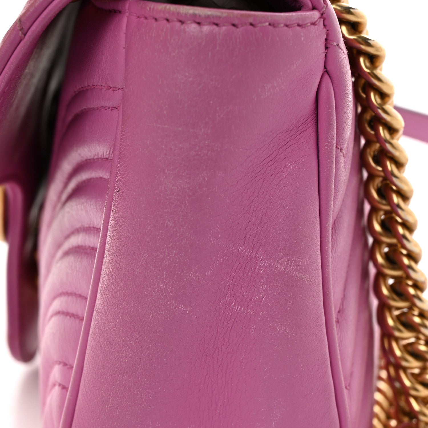 Gucci Calfskin Matelasse Small GG Marmont Shoulder Bag 11 of 13