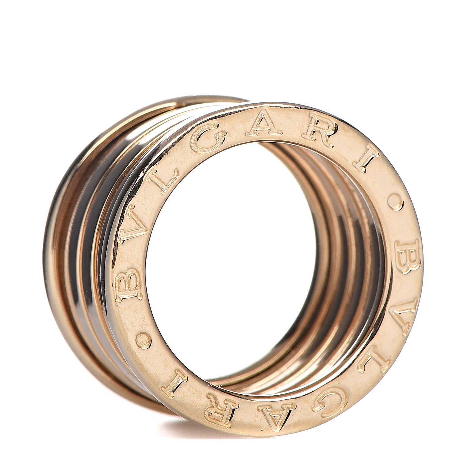 Bulgari 18K Yellow Gold B.Zero1 Four-Band Ring 48 4.5 4 of 5