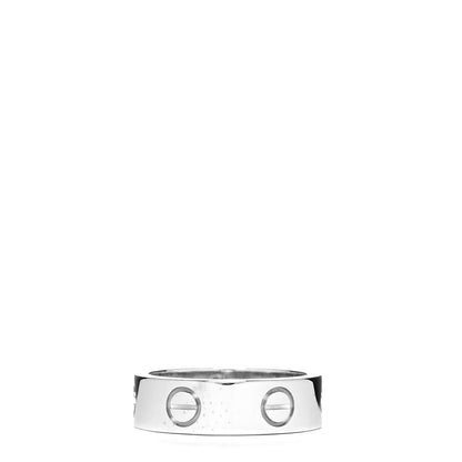 Cartier 18K White Gold 5.5mm LOVE Ring 50 5.25 3 of 4
