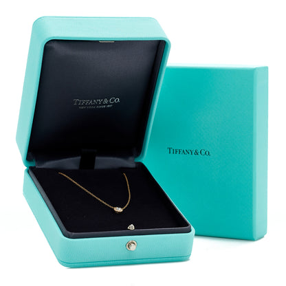 Tiffany 18K Rose Gold Diamond .16ctw Circlet Pendant Necklace 5 of 5