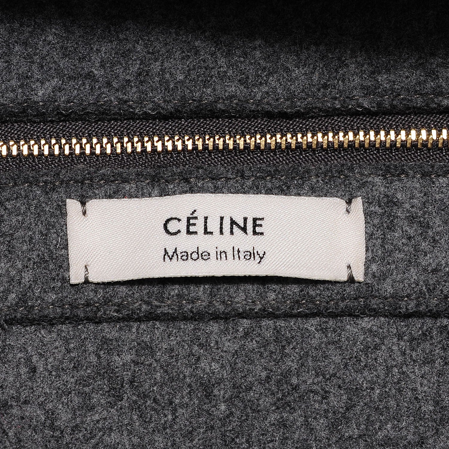 Celine Wool Felt Orb Bag Grey 6 of 7