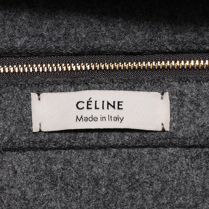 Celine Wool Felt Orb Bag Grey 6 of 7