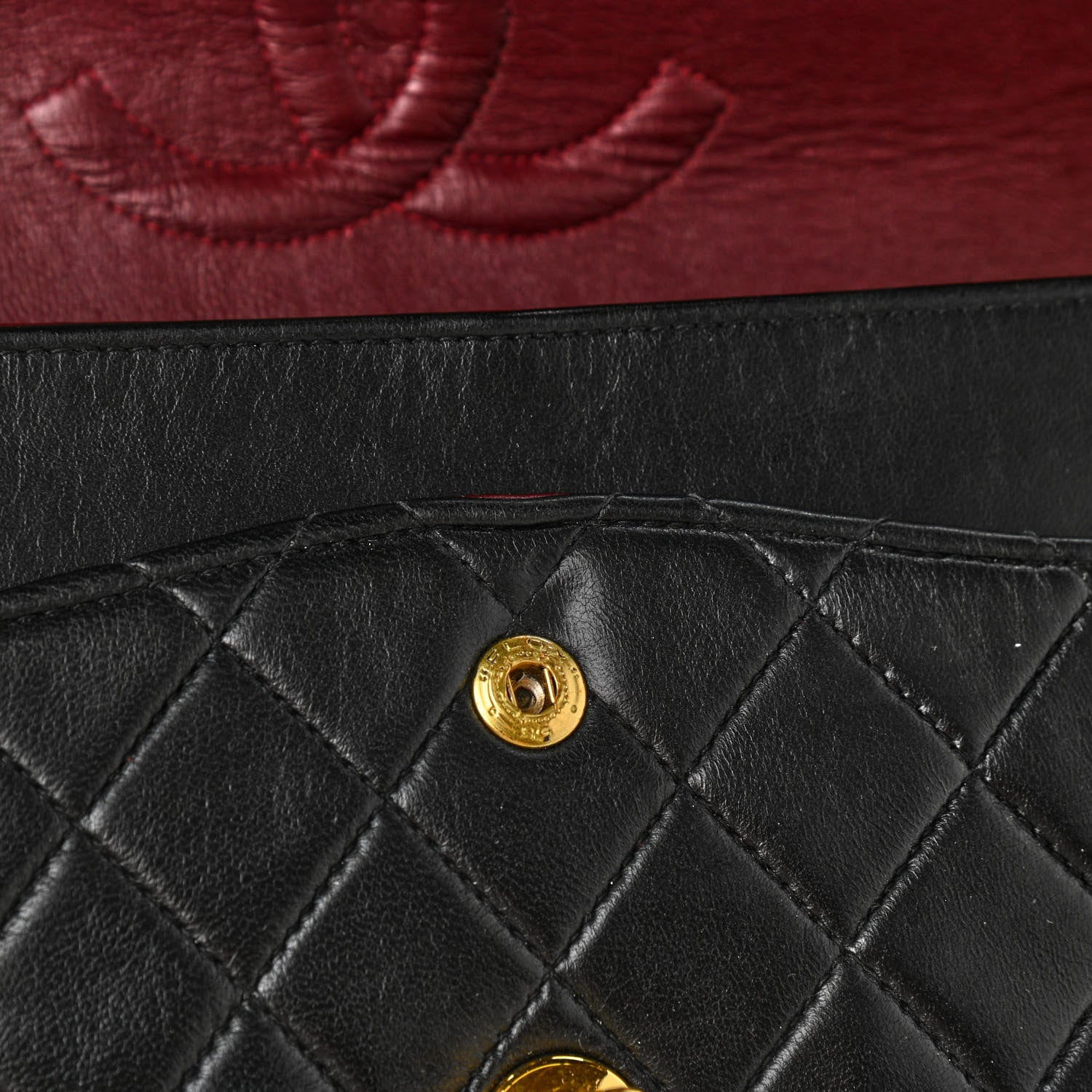 Chanel Lambskin Quilted Medium Double Flap Black 14 of 14