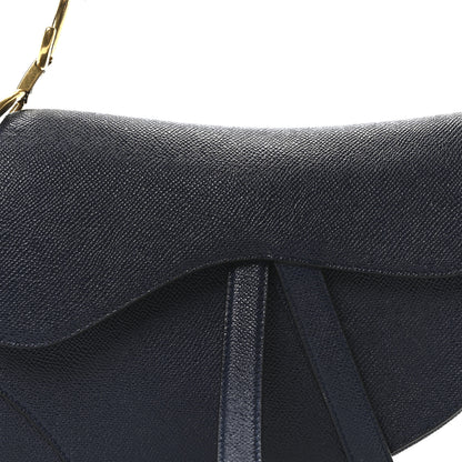 Christian Dior Grained Calfskin Saddle Bag Navy 8 of 11