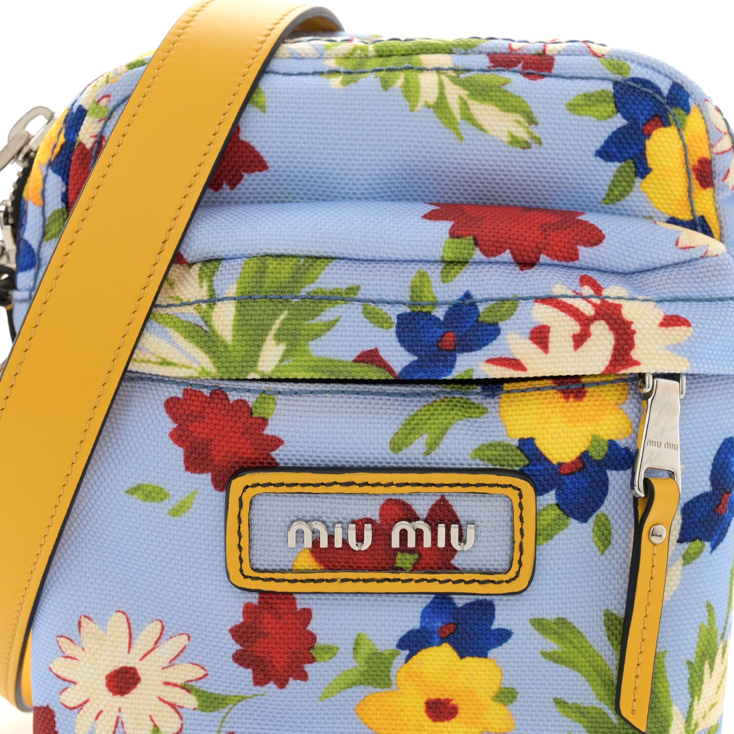 Miu Miu Cordura Bouquet Crossbody Pervinca 1533332 – FASHIONPHILE
