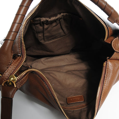 Chloe Calfskin Medium Marcie Hobo Brown Seed 6 of 11