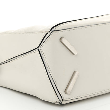 Loewe Grained Calfskin Small Puzzle Bag White 9 of 12