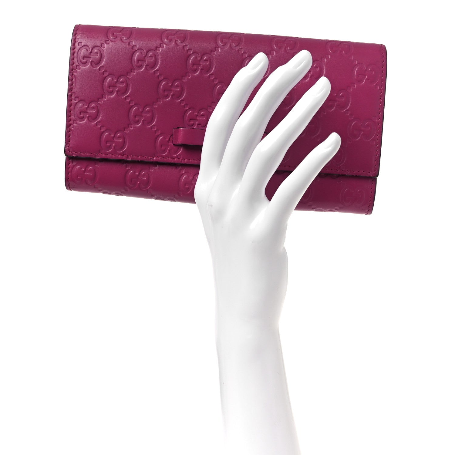 Gucci Guccissima Signature Bowy Continental Wallet Peonia Flower 2 of 9