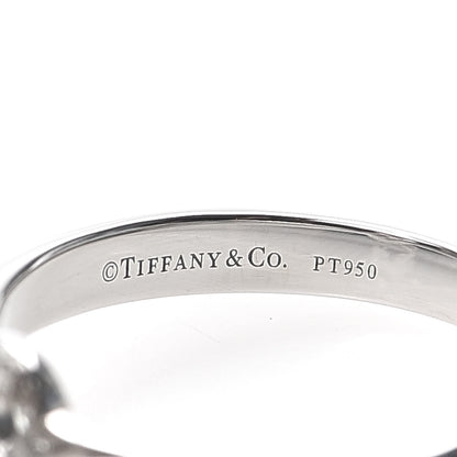 Tiffany Platinum Diamond Flower Ring 48 4.5 5 of 6