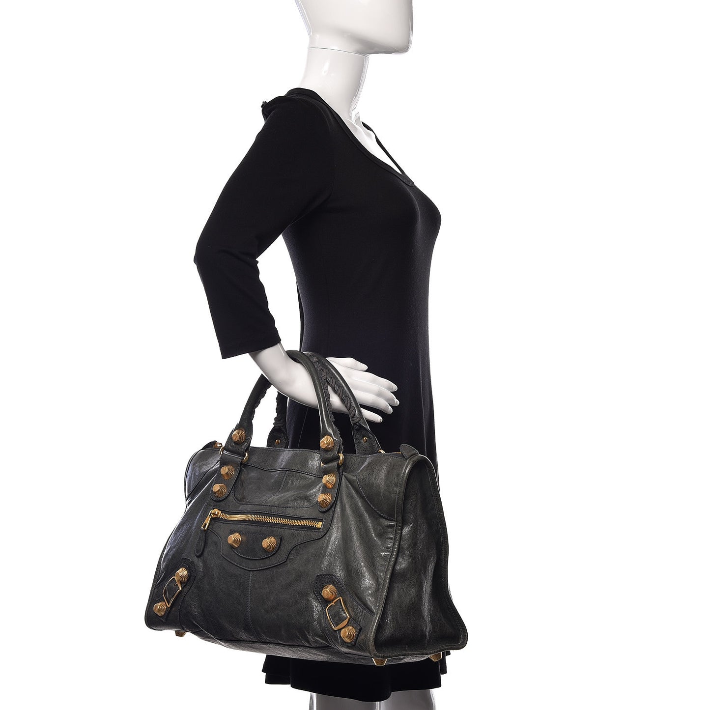 Agneau Giant 21 Gold Hardware Work Anthracite