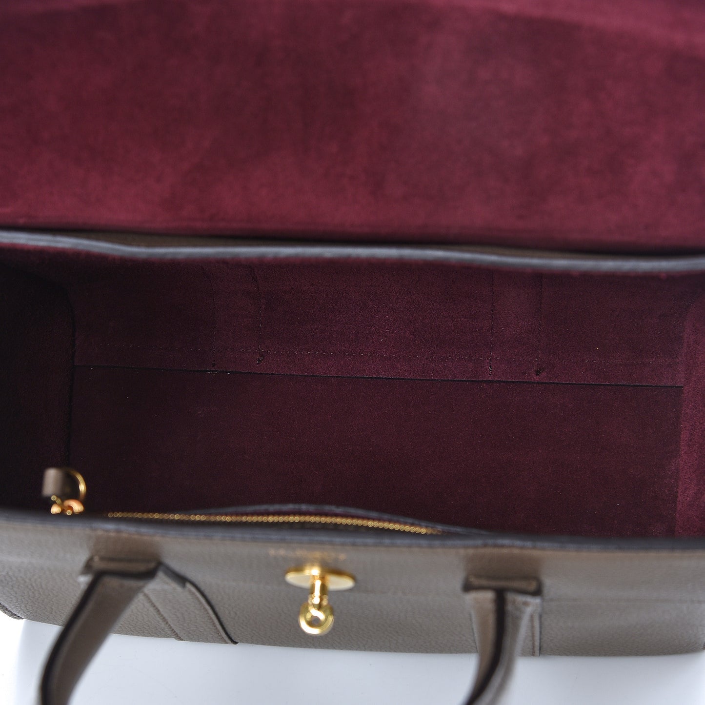 Classic Grain Calfskin Small Bayswater Clay