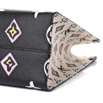 Louis Vuitton Monogram Giant Wild At Heart Onthego GM Black 8 of 10