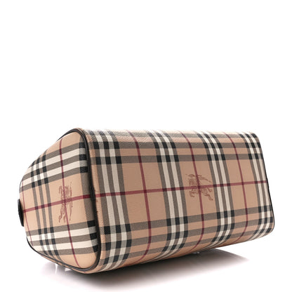 Burberry Haymarket Check Small Chester Bowling Bag Chocolate 4 of 11