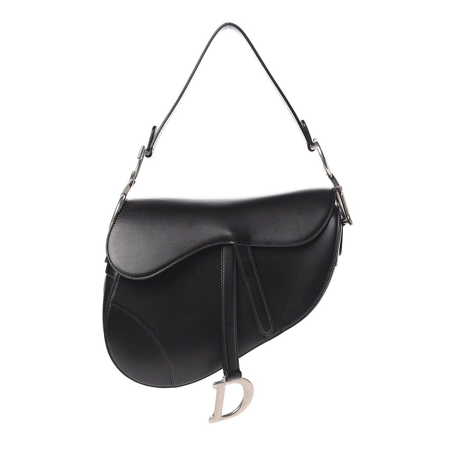 Calfskin Saddle Bag Black