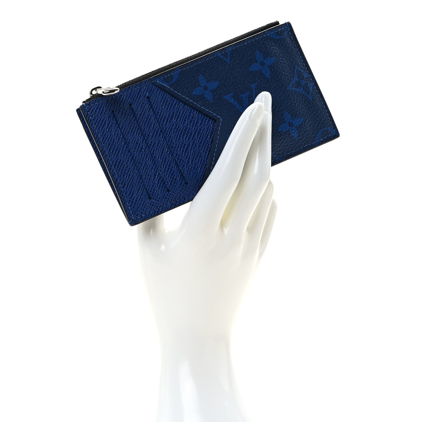 Monogram Taiga Coin Card Holder Cobalt